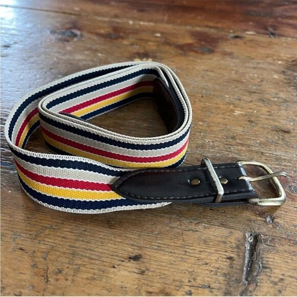 Vintage Elastic Striped Belt - Picture 5 of 6